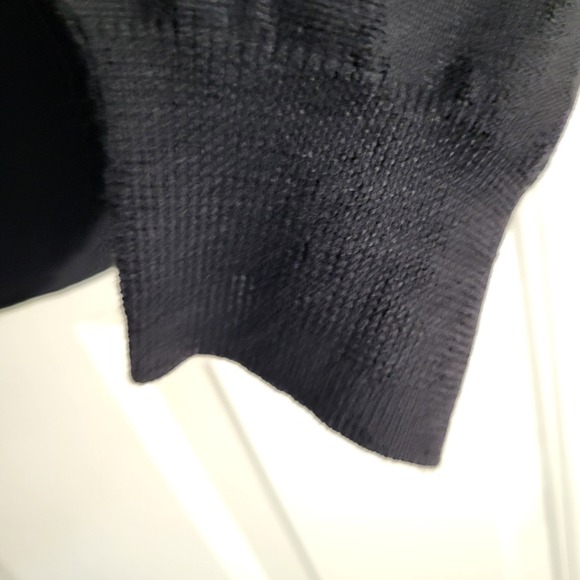 Jos. A. Bank Signature Collection Merino Wool Men's L Sweater Black 1/4 Zip - Picture 6 of 7